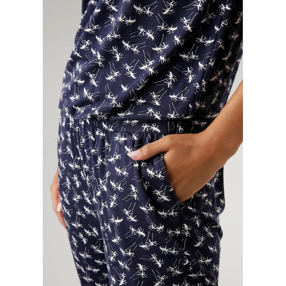 Aniston SELECTED Jumpsuit mit Palmen bedruckt Muttertagsangebot