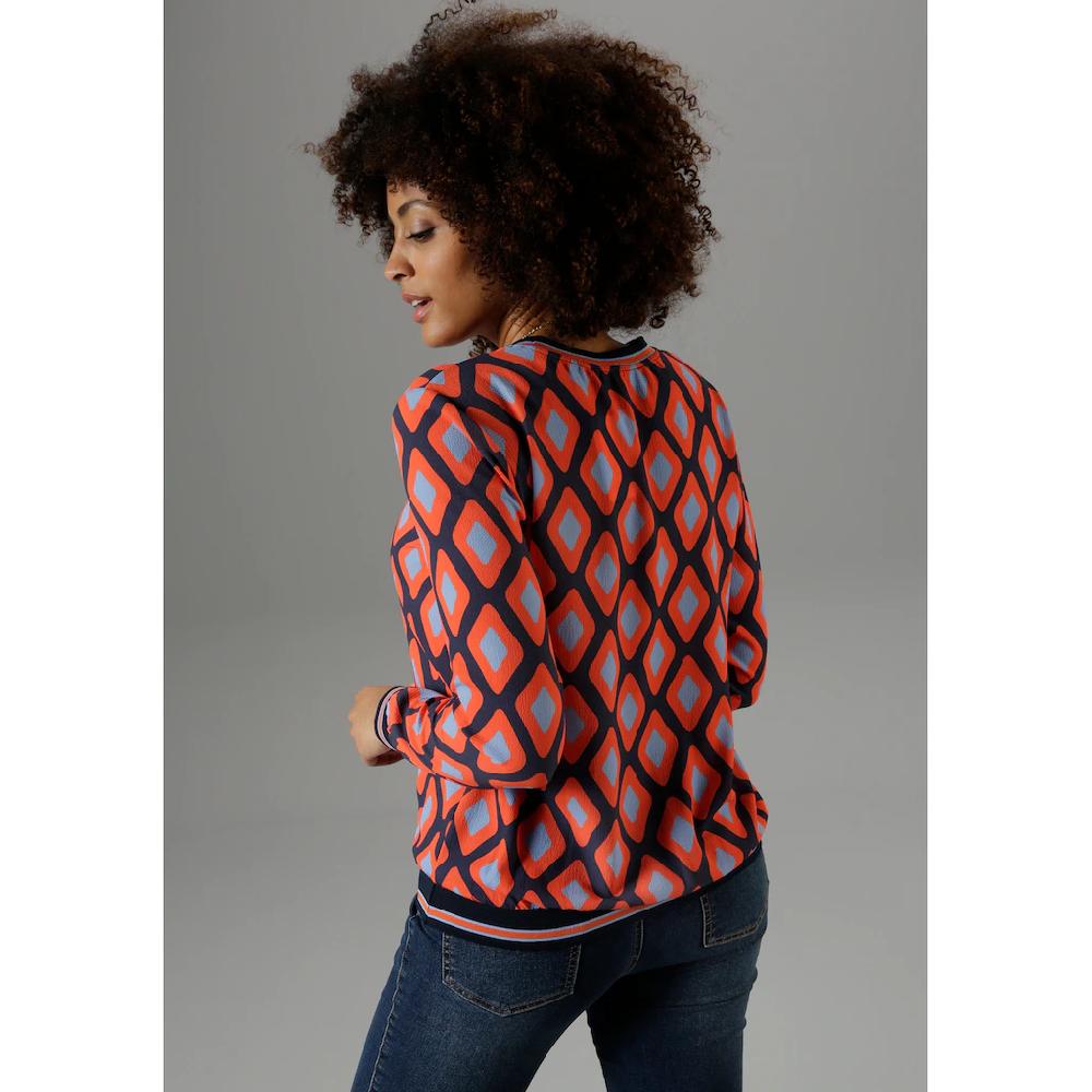 Aniston SELECTED Shirtbluse mit sportiven Bündchen Valentinstagsangebot