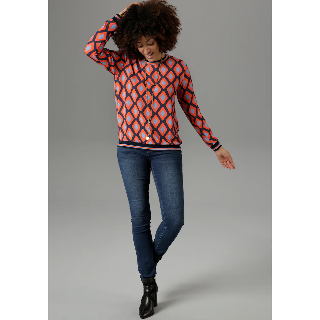 Aniston SELECTED Shirtbluse mit sportiven Bündchen Valentinstagsangebot