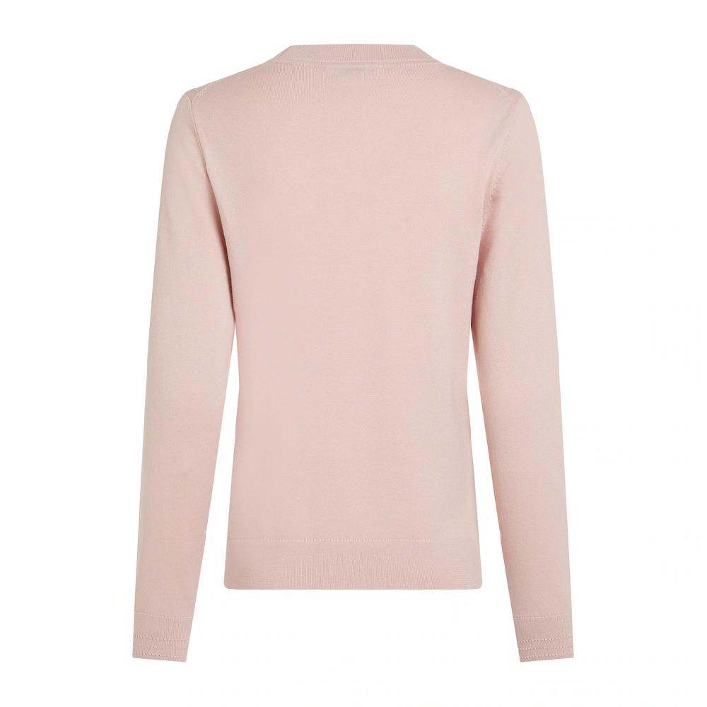 Tommy Hilfiger Rundhalspullover »CO JERSEY STITCH LS C-NK SWT« mit Logostickerei Heißer Verkauf
