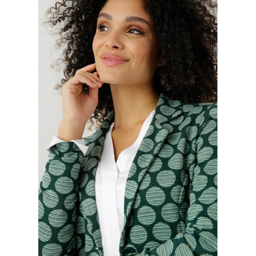 Aniston SELECTED Jerseyblazer mit gestreiften Punkten Blitzangebot