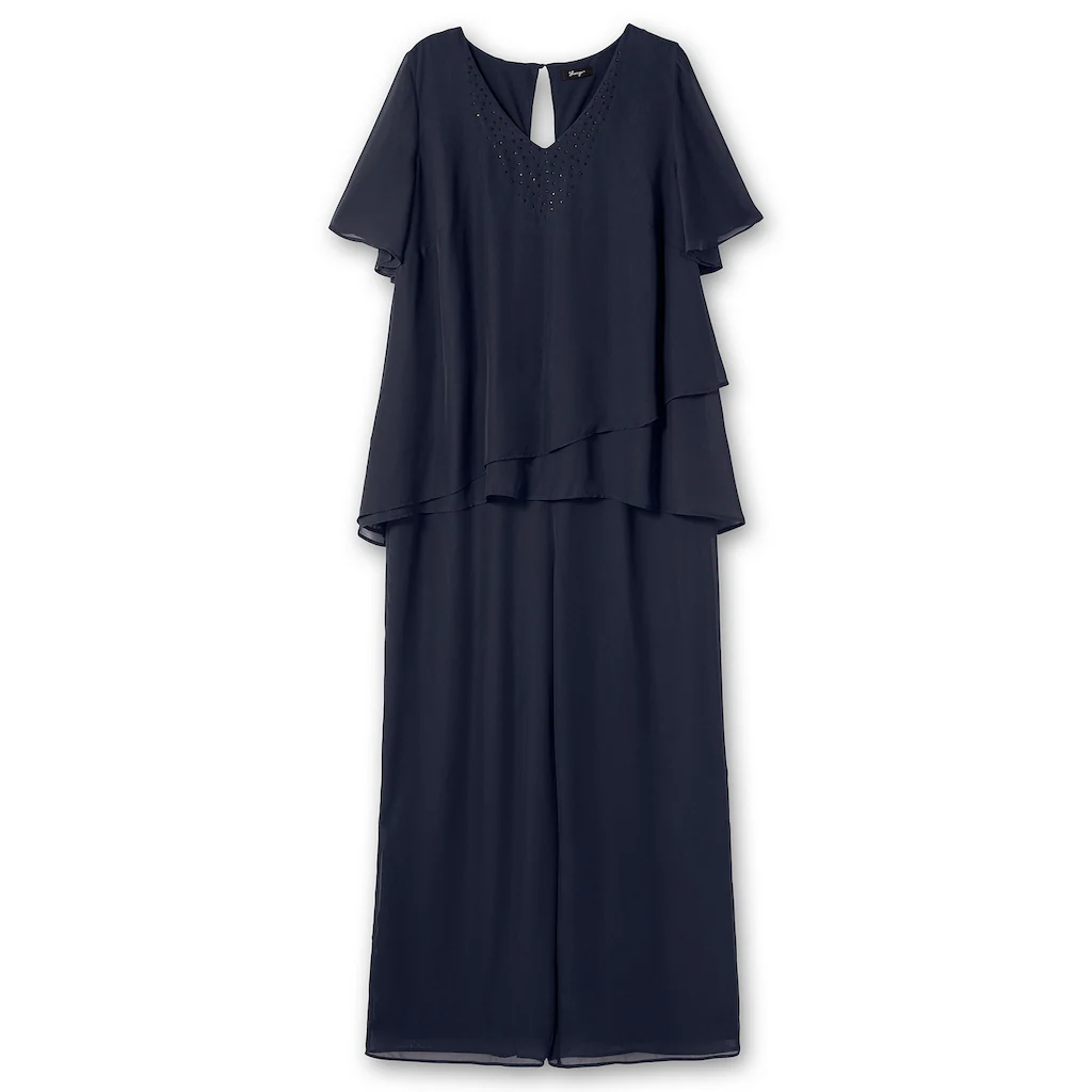 Sheego Jumpsuit »Große Größen« im Lagenlook mit weitem Bein Tägliche Deals
