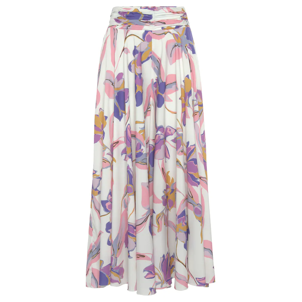 LASCANA Hosenrock mit floralem Alloverdruck Culotte extraweites Bein Sonderangebote