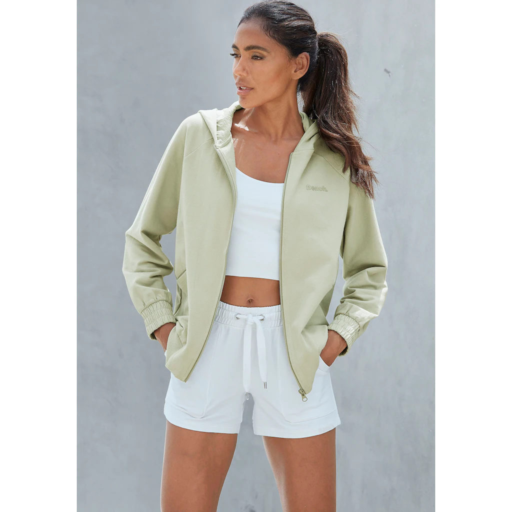 Bench. Loungewear Kapuzensweatjacke mit sportlichen Teilungsnähten Loungeanzug Super Sparpreis