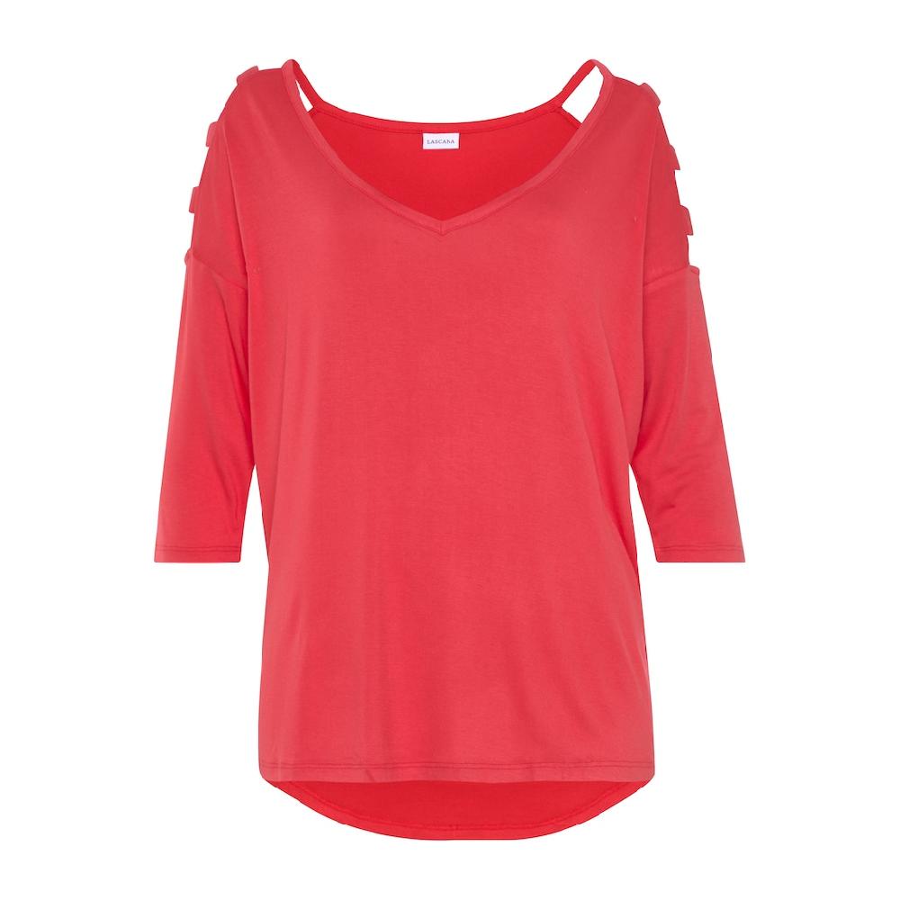 LASCANA 3/4-Arm-Shirt mit Cut-outs raffiniertes Longsleeve schulterfrei Neueste Stile