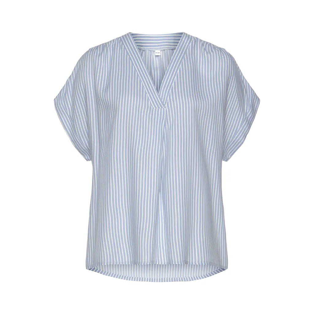 Vivance Kurzarmbluse mit Streifendesign Damenbluse casual Letzte 2 Tage