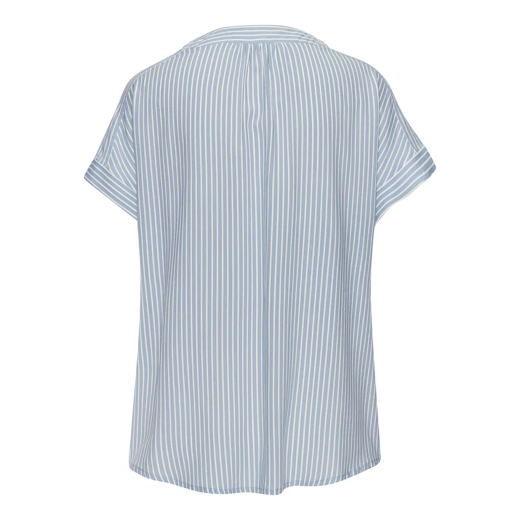 Vivance Kurzarmbluse mit Streifendesign Damenbluse casual Letzte 2 Tage