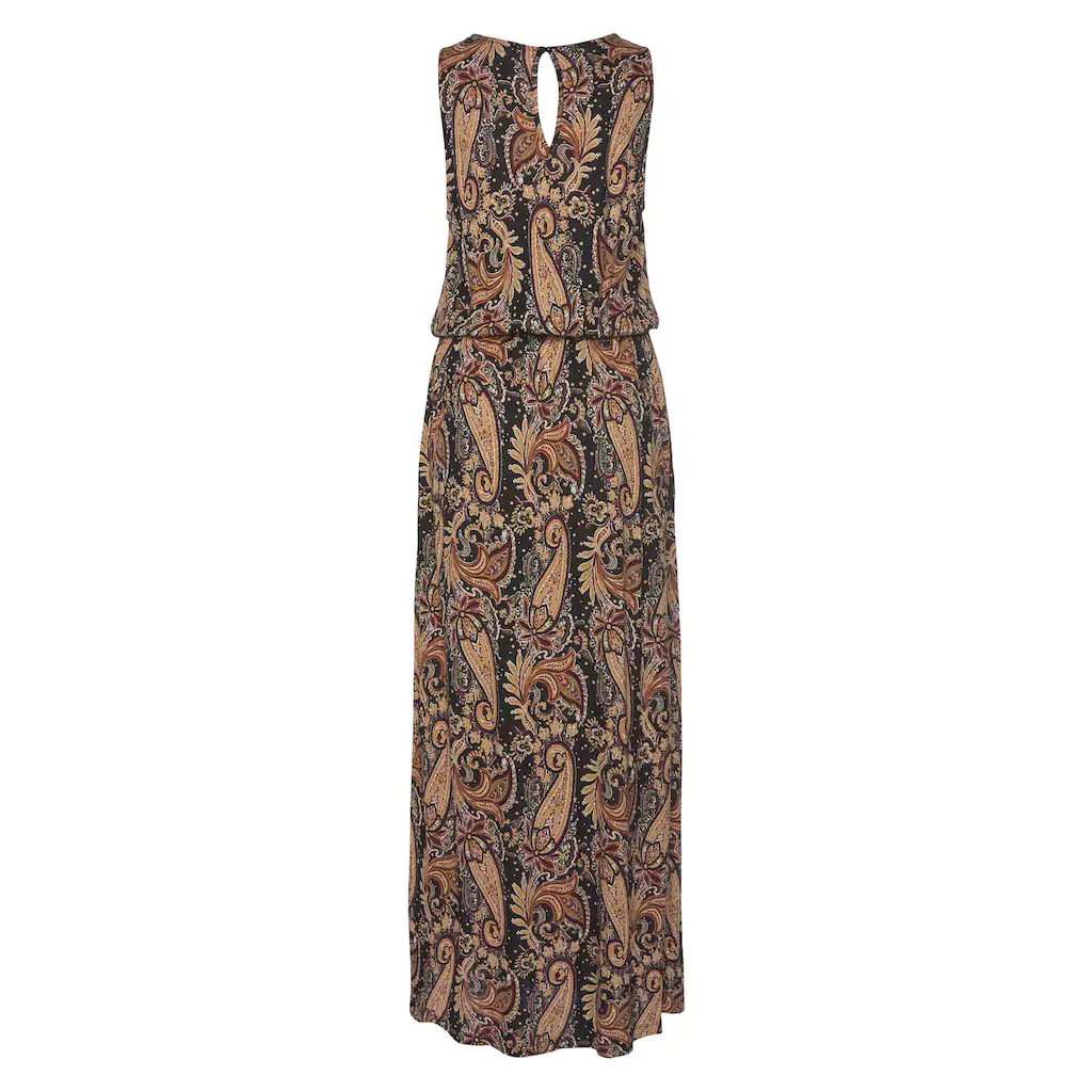 LASCANA Maxikleid mit Paisleyprint und Schlitz Sommerkleid mit Taschen Strandkleid Sonderangebot der Fabrik