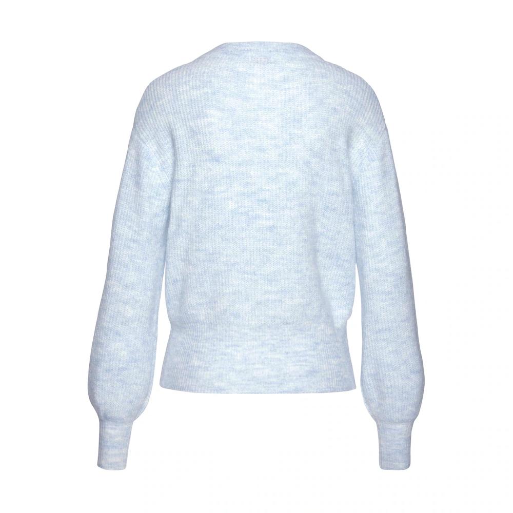 LASCANA Strickpullover in Melange-Optik lockerer Damenpullover Basic Nur noch ein Tag übrig