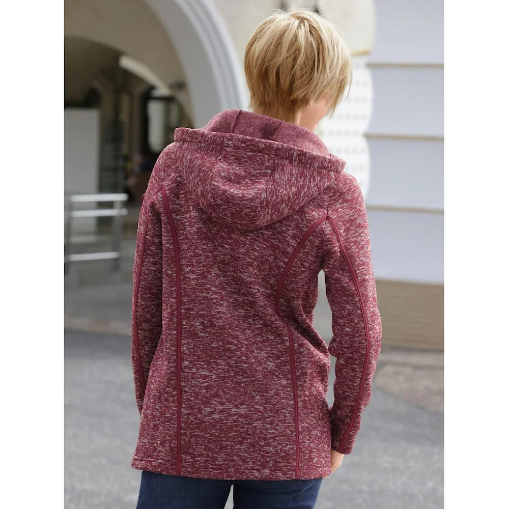 Casual Looks Kapuzenfleecejacke 50% Rabatt mit kostenlosem Versand