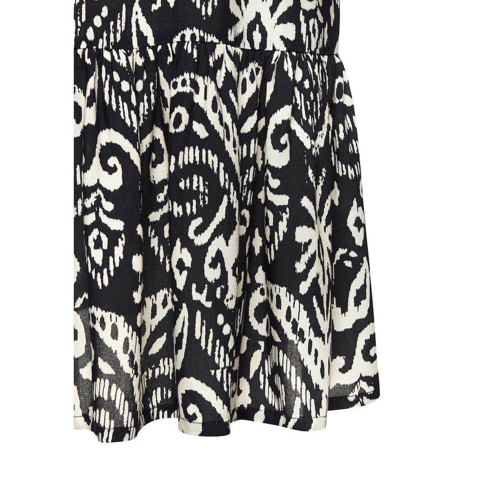 Vivance Longtunika mit Volant am Saum lockeres Blusenkleid im Boho-Style Strandkleid Black Friday Preise