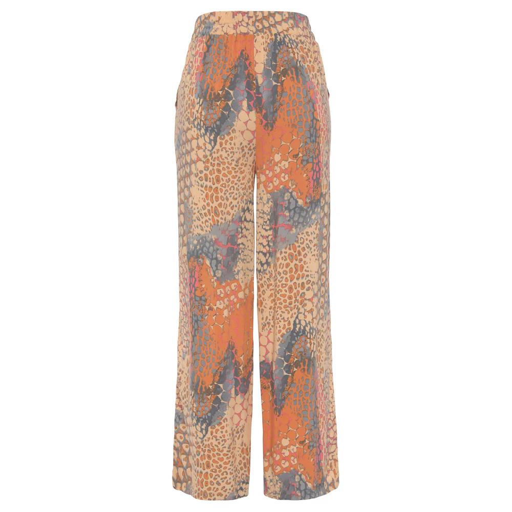 Buffalo Palazzohose (mit Bindegürtel) mit Animalprint und elastischem Bund Schlupfhose Stoffhose Angebote