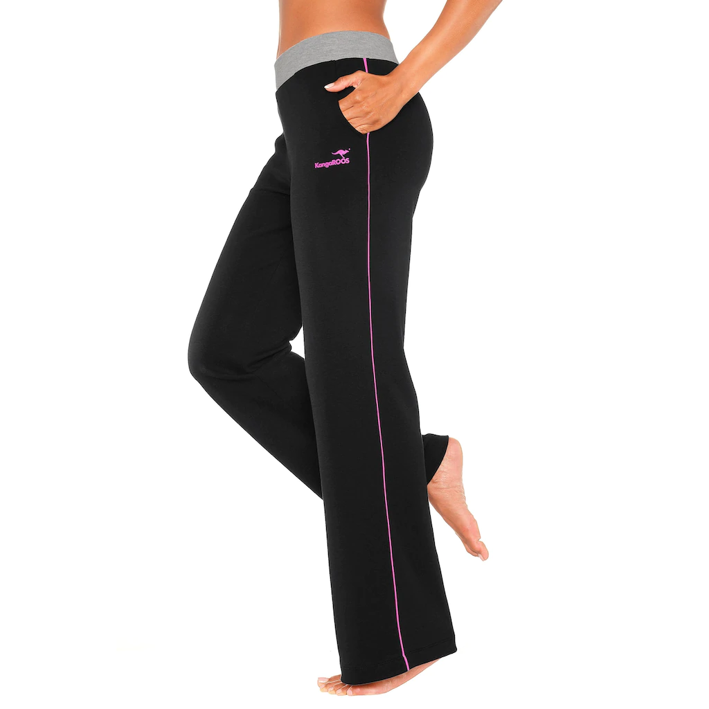 KangaROOS Relaxhose mit breitem Bund Loungewear Loungeanzug Kostenloser Versand