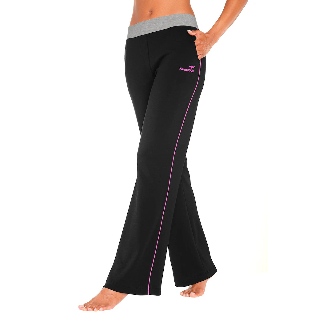 KangaROOS Relaxhose mit breitem Bund Loungewear Loungeanzug Kostenloser Versand