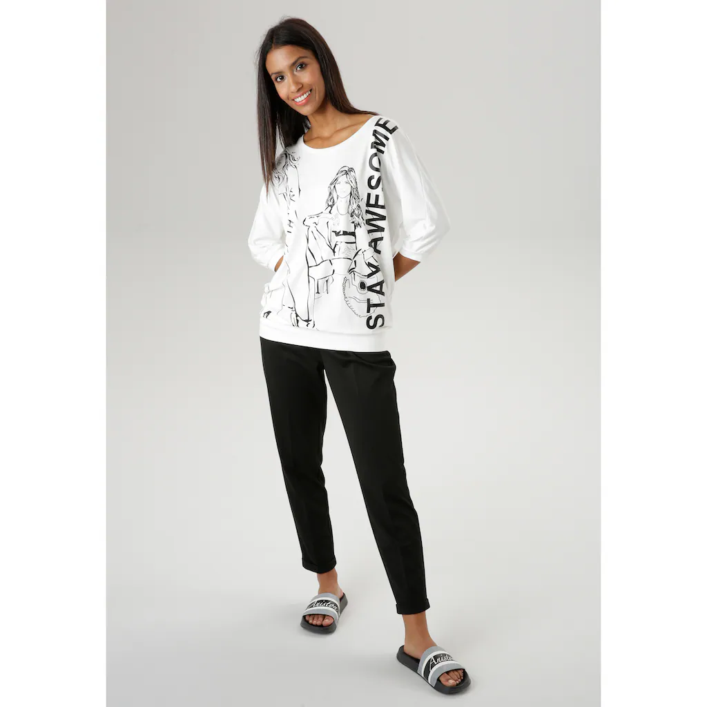 Aniston SELECTED Schlupfhose mit Bundfalten Online Shopping
