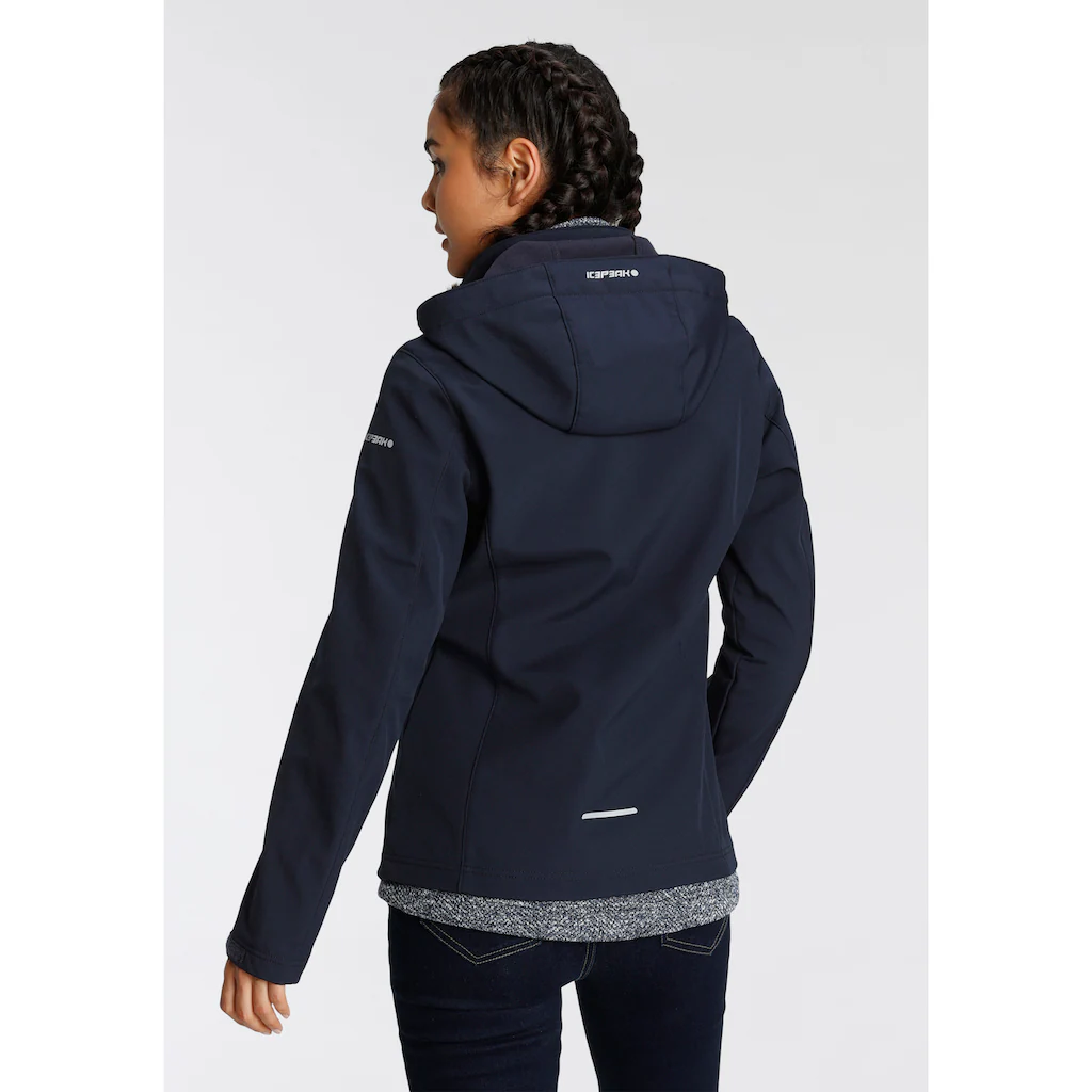 Icepeak Softshelljacke »BRENHAM« (1 St.) mit Kapuze Winddicht & Wasserabweisend & Atmungsaktiv Cyber Monday
