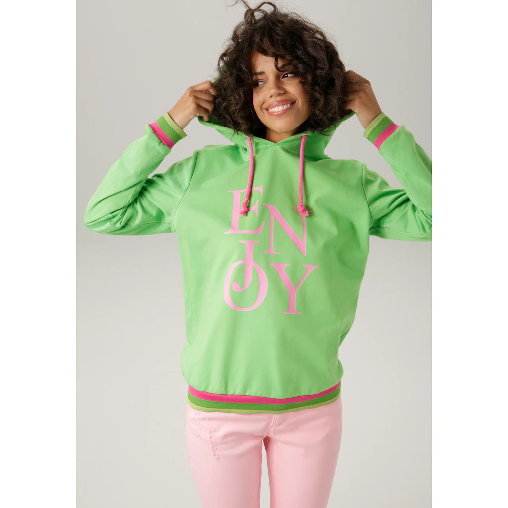 Aniston CASUAL Sweatshirt mit "ENJOY"-Schriftzug