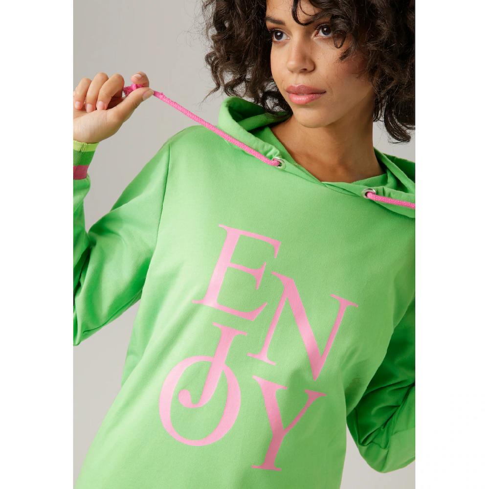 Aniston CASUAL Sweatshirt mit "ENJOY"-Schriftzug Weihnachtsangebot