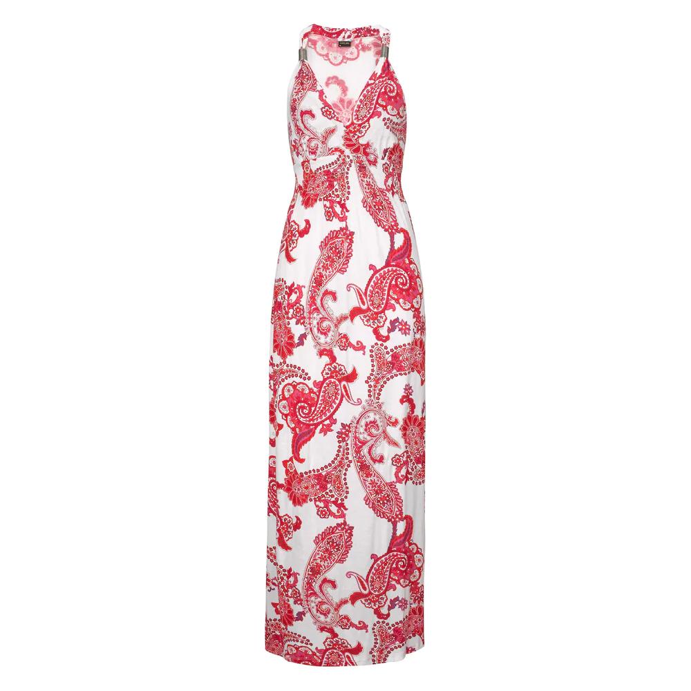 LASCANA Maxikleid mit verstellbarem Ausschnitt Sommerkleid Strandkleid Lagerräumung