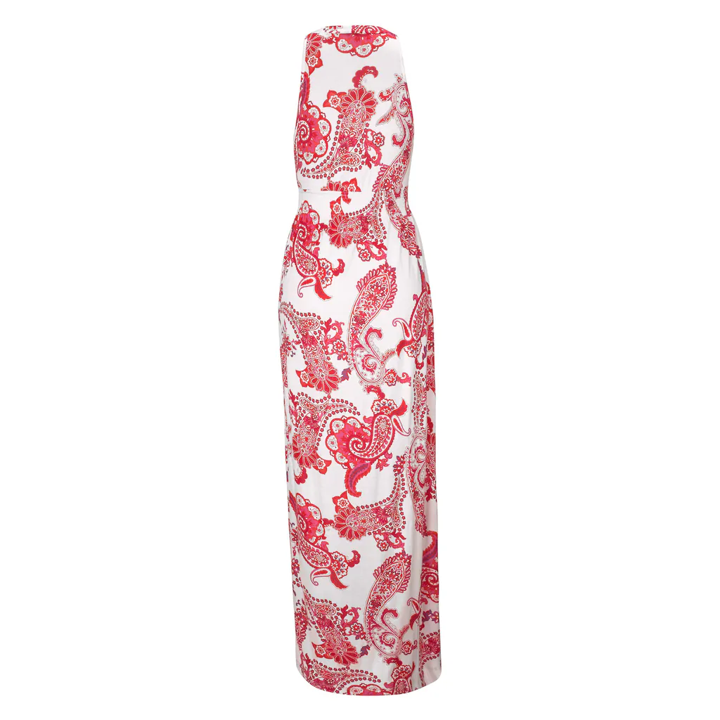 LASCANA Maxikleid mit verstellbarem Ausschnitt Sommerkleid Strandkleid Lagerräumung