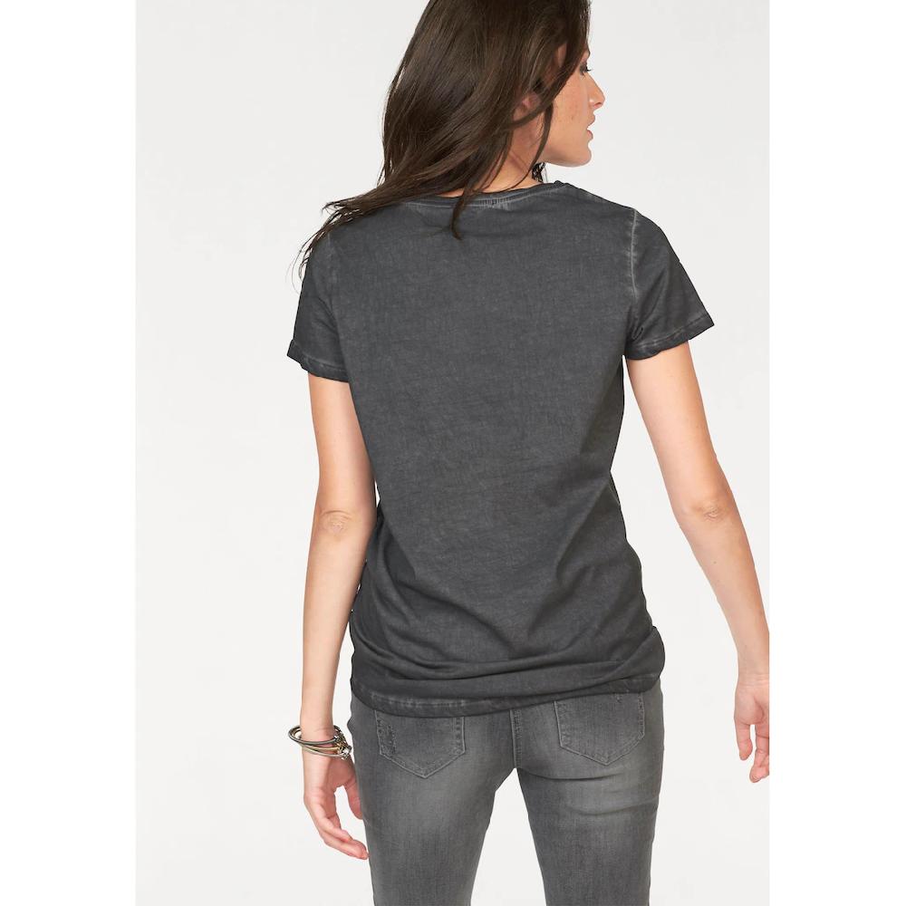 Aniston CASUAL T-Shirt mit Oil dyed-Waschung Heißer Verkauf