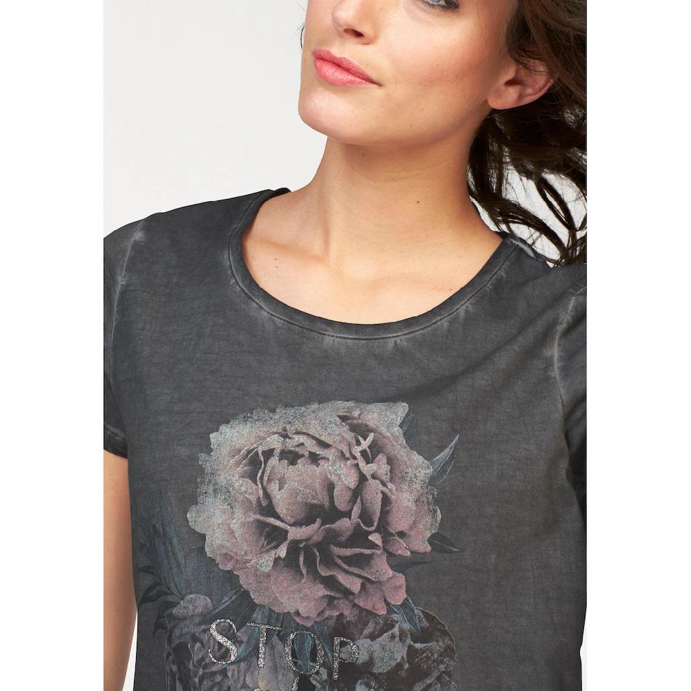 Aniston CASUAL T-Shirt mit Oil dyed-Waschung Heißer Verkauf