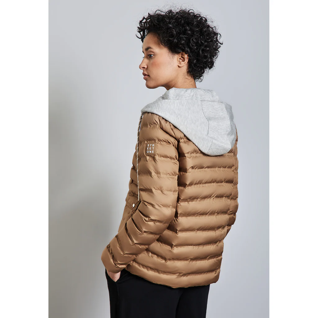 STREET ONE Steppjacke mit Kapuze mit Knopfleiste Online Outlet