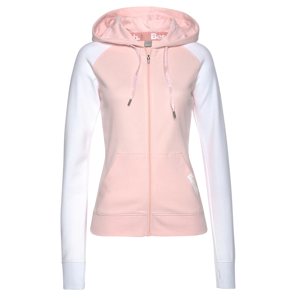 Bench. Loungewear Kapuzensweatjacke mit farblich abgesetzten Ärmeln Loungeanzug Saisonale Angebote