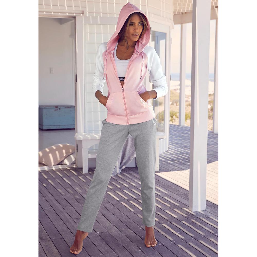 Bench. Loungewear Kapuzensweatjacke mit farblich abgesetzten Ärmeln Loungeanzug Saisonale Angebote
