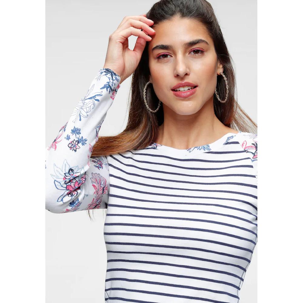 KangaROOS Langarmshirt Langarm sehr figurbetont aus Baumwolle Tägliche Deals