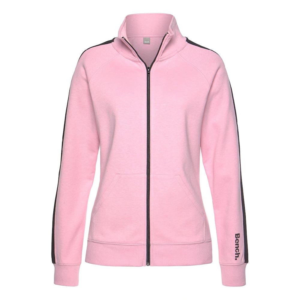 Bench. Loungewear Sweatjacke mit Seitenstreifen und Stehkragen Loungeanzug Riesige Ersparnisse