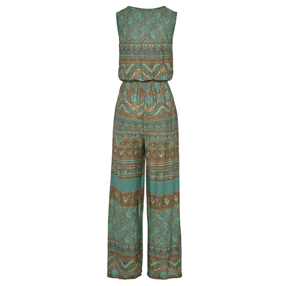 LASCANA Overall mit überlappendem V-Ausschnitt sommerlicher Jumpsuit mit Alloverprint Super Sparpreis