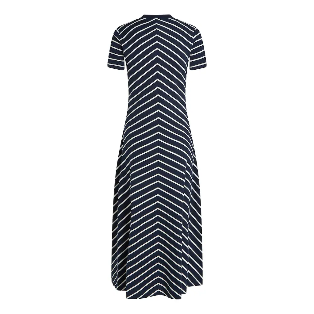 Tommy Hilfiger Midikleid »MODERN F&F MIDI DRESS« mit Logostickerei mit Teilungsnähten Letzte 3 Tage