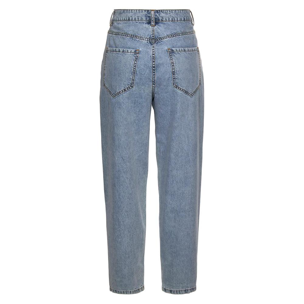 Buffalo Relax-fit-Jeans in High-Waist-Form mit Bundfalten verkürzte Länge modisch JETZT KAUFEN