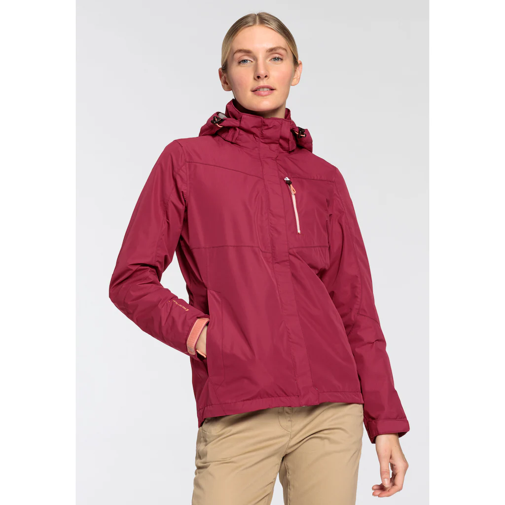 Killtec Regenjacke mit Kapuze Wasser- & winddicht & leicht & abzippbarer Kapuze