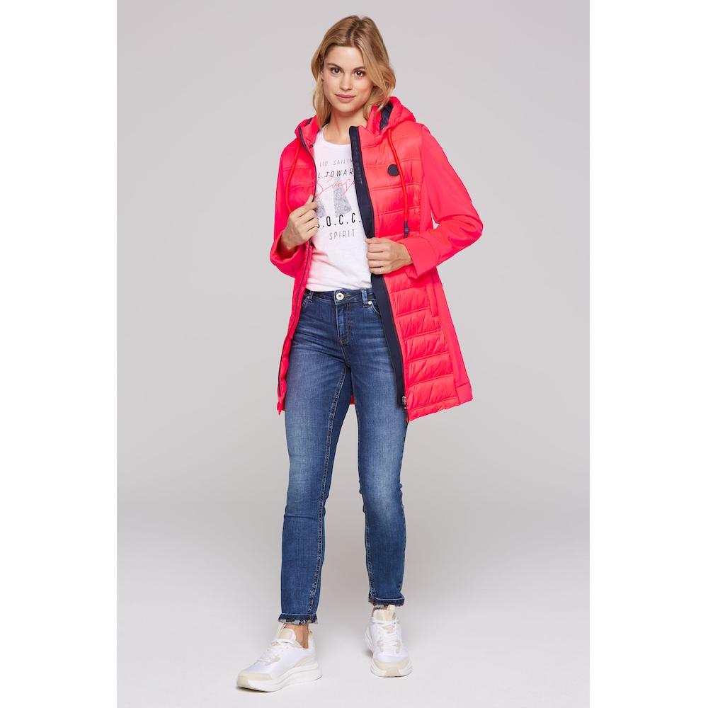 SOCCX Softshelljacke mit Kapuze mit abtrennbarer Kapuze Bis zu 50% Rabatt