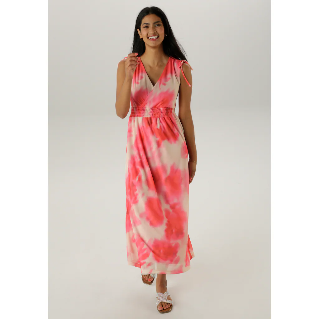 Aniston SELECTED Meshkleid mit Trägern zum Raffen - NEUE KOLLEKTION Sonderangebot der Fabrik