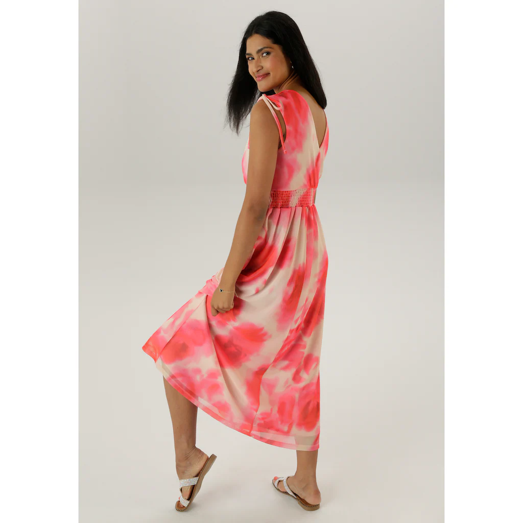 Aniston SELECTED Meshkleid mit Trägern zum Raffen - NEUE KOLLEKTION Sonderangebot der Fabrik