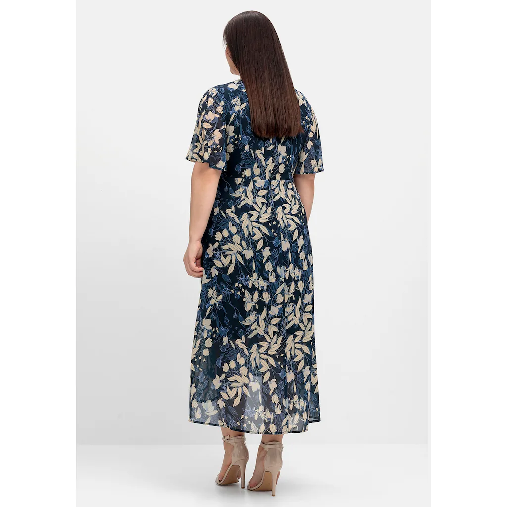 Sheego Abendkleid »Große Größen« aus Chiffon in Wickeloptik Super Rabatt