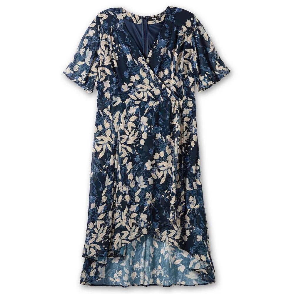 Sheego Abendkleid »Große Größen« aus Chiffon in Wickeloptik Super Rabatt