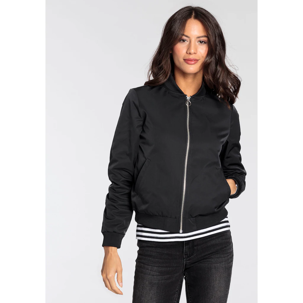 AJC Blouson modischer Look mit Rippkragen praktische Eingrifftaschen