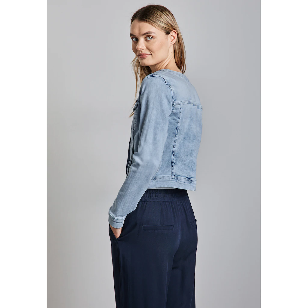STREET ONE Jeansjacke ohne Kapuze mit Brusttaschen 2025