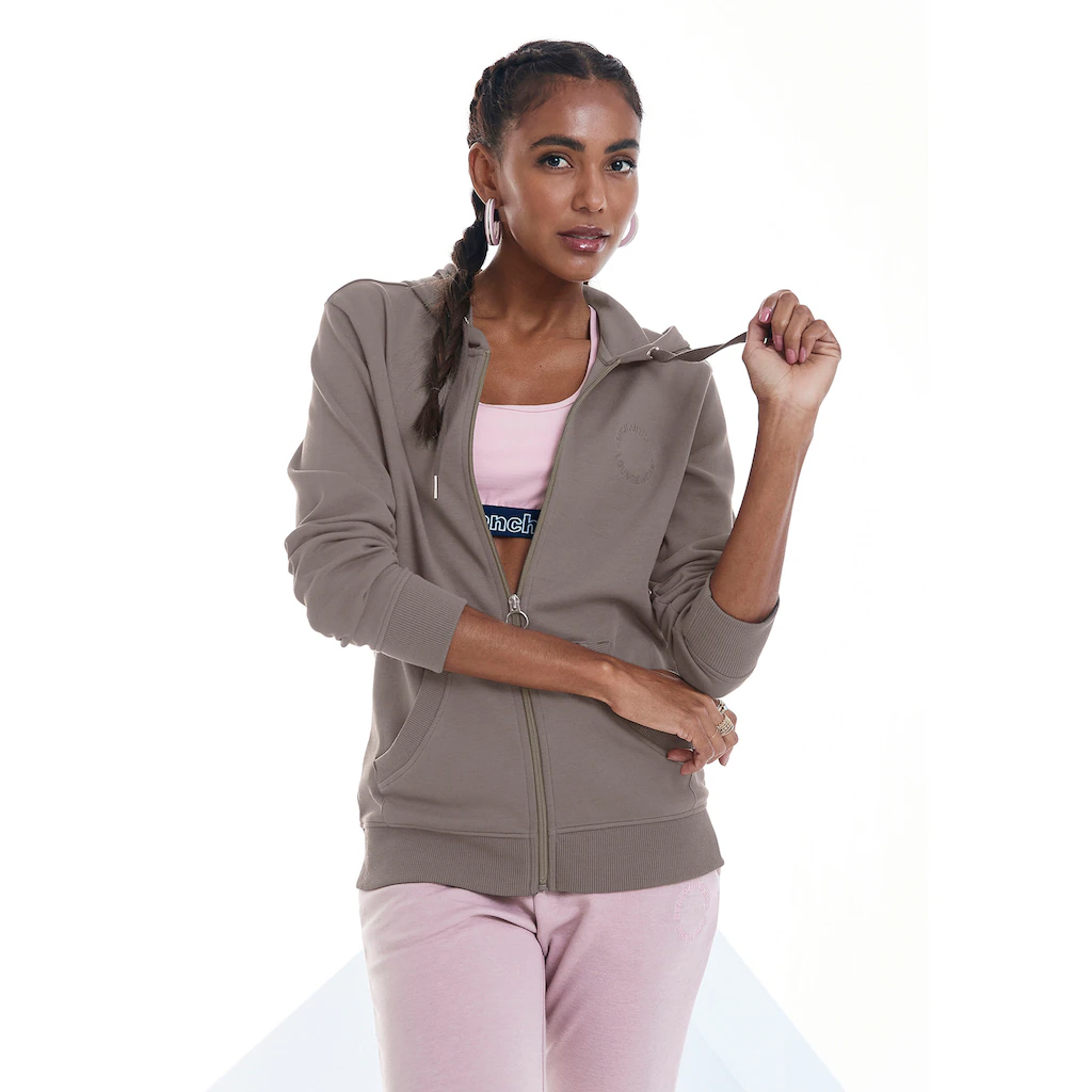 Bench. Loungewear Kapuzensweatjacke mit Logo und Kängurutasche Loungewear Online