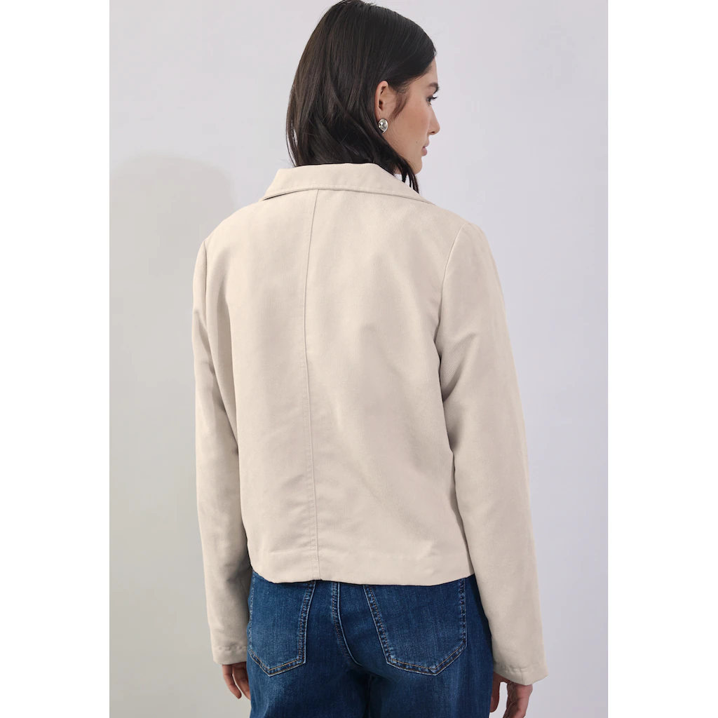 STREET ONE STUDIO Cordjacke ohne Kapuze mit Knopfleiste Schlussverkauf
