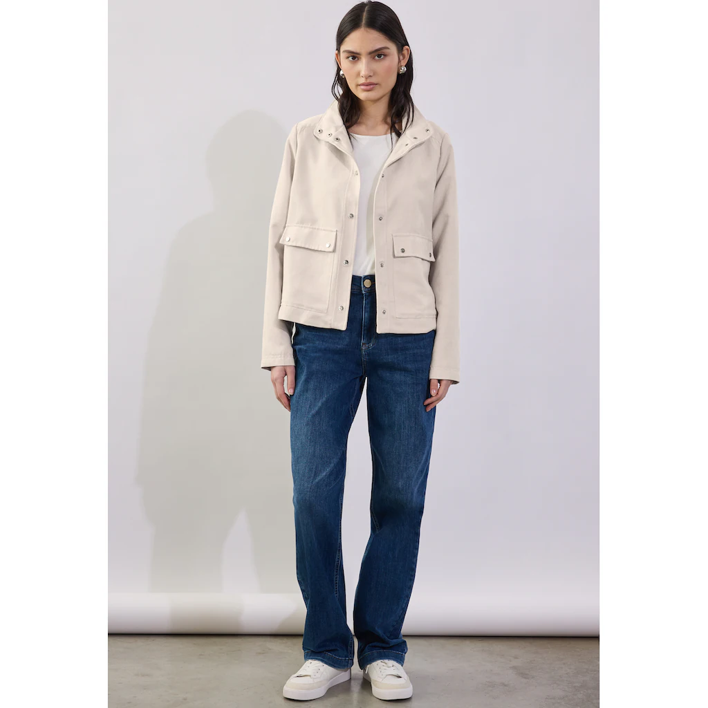 STREET ONE STUDIO Cordjacke ohne Kapuze mit Knopfleiste Schlussverkauf