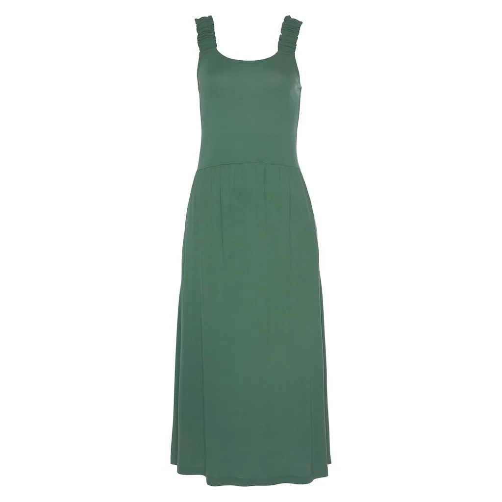 Beachtime Jerseykleid mit Taschen knielanges Sommerkleid Strandkleid Basic Fabrik Onlineshop