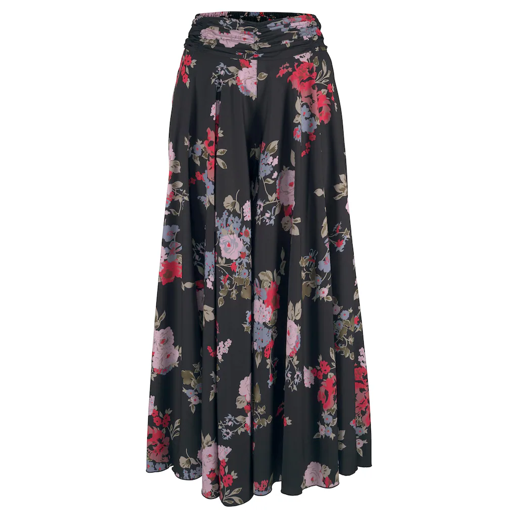 LASCANA Hosenrock mit Blumenprint Culotte extraweites Bein Fabrikpreis