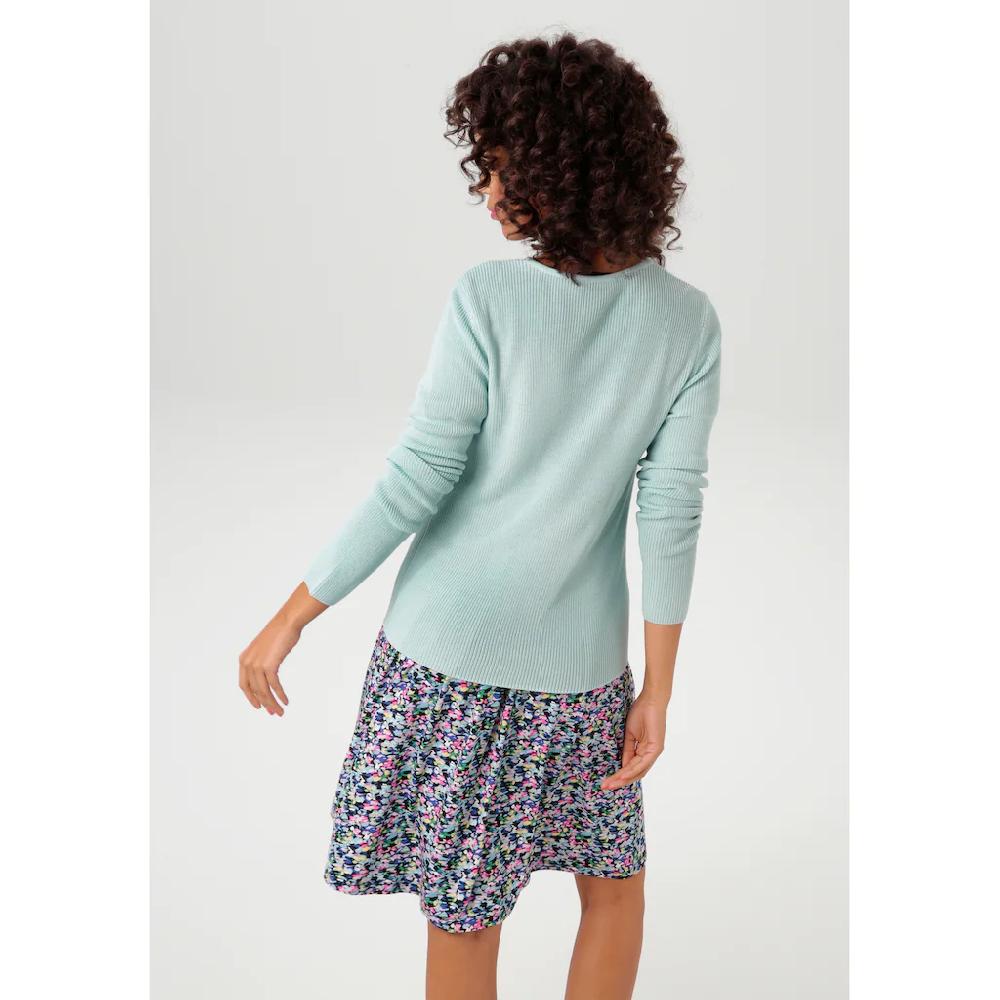 Aniston CASUAL Strickjacke in trendiger Farbpalette Rabatt