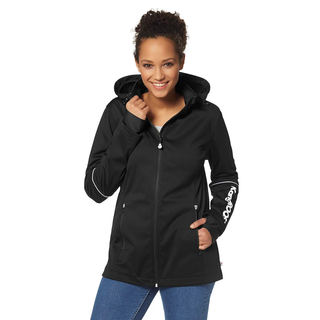 KangaROOS Softshelljacke mit Kapuze aus Softshell-Material figurumschmeichelnder Schnitt Günstig kaufen