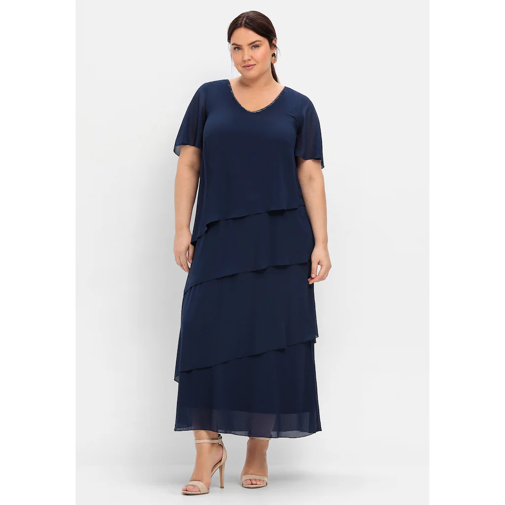 Sheego Cocktailkleid »Große Größen« in Maxi-Länge